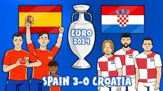 3-0! SPAIN vs CROATIA (Euro 2024 Goals Highlights España Hrvatska)