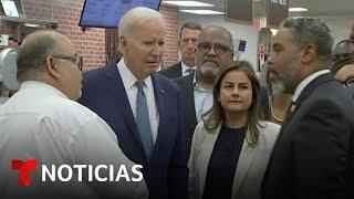 Biden tiene síntomas moderados de COVID-19 y cancela actos de campaña | Noticias Telemundo