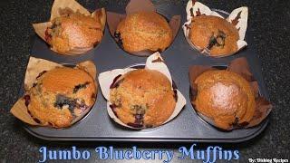 Homemade Jumbo Size Blueberry Muffins | Fluffy Goodness & Yum!