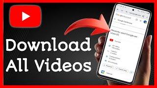 "Download All Your YouTube Videos in Minutes! (Step-by-Step Guide)"