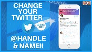 How to Change Your Twitter Display Name & @ Handle