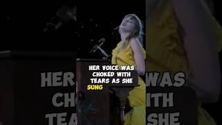 Taylor Swift Voice Cracks As she holds back tears while singing You're losing me...