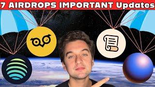 7 Airdrops IMPORTANT Updates - SCROLL Airdrop, OWLTO Airdrop, ZORA, GRASS Airdrop