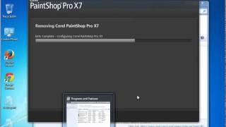 Uninstall Corel PaintShop Pro X7