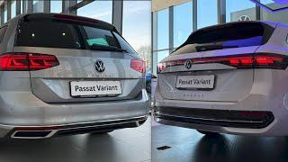 NEW Volkswagen Passat Variant 2024 vs OLD 2023 Volkswagen Passat - Exterior & Trunk comparison