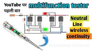 Diy Multifunctional tester circuit || Multifunction dual LED AC DC tester