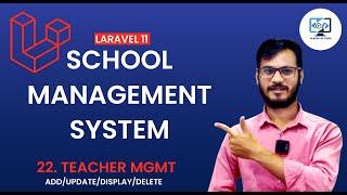 School Management System using Laravel || Teacher Management ||  Laravel 11 