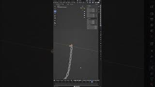 Blender Tutorial - How to model and animate a chain #shorts #blender #3d #modeling #tutorial #chain