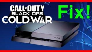 HOW TO FIX BLACK OPS: COLD WAR ON PS4!