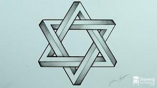 Drawing an Impossible Star of David - Impossible Shapes (Time Lapse)