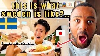 Japanese guy visits Sweden for the first time Brit Reaction