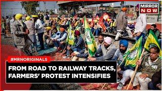 Farmers Protest  Rail Roko Causes Disruption in Punjab |Delhi Chalo Kisan Andolan | Day 3 of Protest