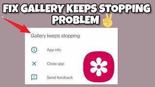 Fix Gallery Keeps Stopping Problem|| TECH SOLUTIONS BAR