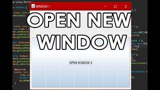 JAVA - Open New Window with a Button Click in Eclipse