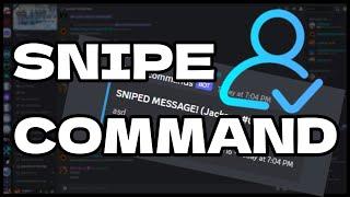 [NEW] - How to make a SNIPE COMMAND for your discord bot! || Discord.js v14
