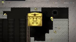 Spelunky 2 Consistent Olmec skip using Pitchers mitt and 3 bombs (No Ropes)