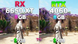 RX 6650 XT vs RTX 4060 - Test in 10 Games