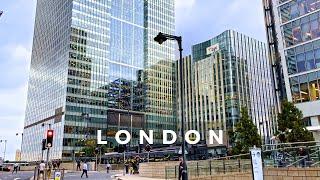 London Canary Wharf Walking Tour | London Walk 4K