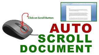 Mouse Magic - How to AUTO SCROLL Word Document and Google Chrome Webpage