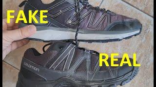 Salomon hiking shoes real vs fake. How to spot original Salomon Contagrip hiking boots