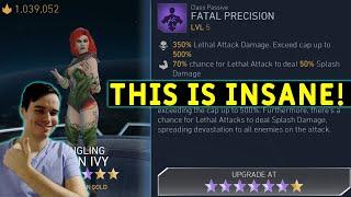 Testing Out Lv 5 Fatal Precision Poison Ivy Damage Dealer Injustice 2 Mobile