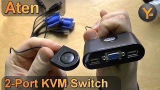 Review: Aten CS22U / 2-Port KVM Switch / VGA + USB Umschalter für 2 Computer