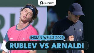 Andrey Rublev vs Matteo Arnaldi Highlights | Indian Wells 2025