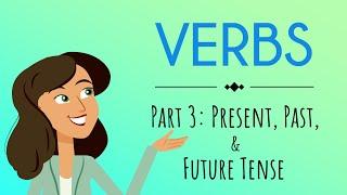 Verbs Part 3: Simple Verb Tenses (Past, Present, and Future Tense) |English For Kids | Mind Blooming