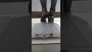 stiletto heels sink board