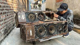 Engineer Restoration Severely Damaged AR Speaker From USA // Amazing Speaker Restoration Project