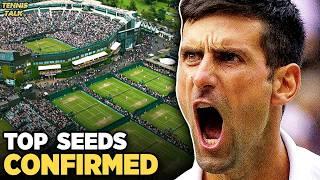 Wimbledon 2024 Seeds Confirmed | Sinner, Djokovic Top 2 | Tennis News