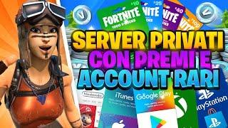 REGALO SKIN e PASS GRATIS SERVER PRIVATI!  ACCOUNT RARI PER I SUB E DONATORI! Live Fortnite ITA