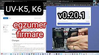 Egzumer 20 - UV-K5 , K6 , NEW FIRMWARE FULL INSTALL-Windows,Mac ,Raspberry Pi