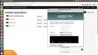 Web2py Python Framework Installation Tutorial