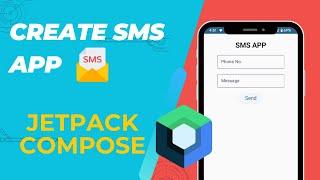 How to Send text message from android app | Jetpack Compose | Android Studio | Kotlin