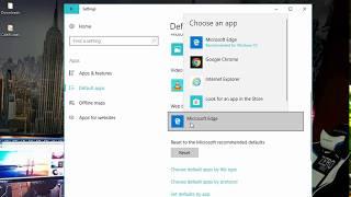 How To : Set Chrome as default browser on windows 10