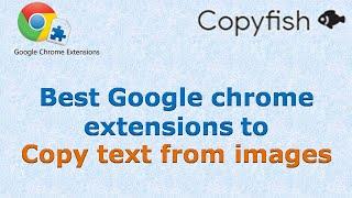 Copy text from image using google chrome extension ## Copyfish OCR