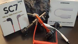 RODE mic & galaxy note 10+ hook-up