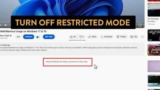 Restricted Mode Has Hidden Comments For This Video on YouTube [Fixed]