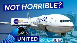 *ALMOST* Pleasant! · UNITED AIRLINES Economy Class 777  Chicago to Los Angeles《 The US Series 》