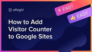 How to add Visitor Counter Plugin to Google Sites (2021)