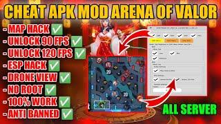 CHEAT ARENA OF VALOR 2025 | APK MOD MENU AOV TERBARU | MAP HACK DRONE VIEW UNLOCK FPS DAMAGE UP