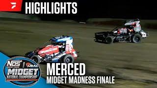 Kyle Larson Returns | USAC Midget Madness Finale at Merced Speedway 11/24/24 | Highlights