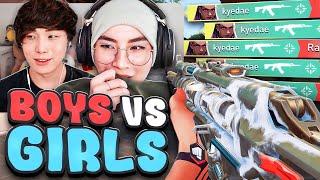 BOYS VS GIRLS IN VALORANT !!! | Kyedae
