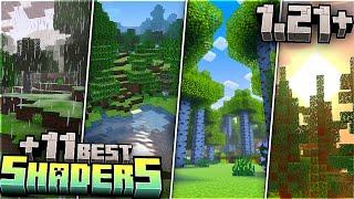 TOP 12 SHADERS that VISUALLY IMPROVE your Minecraft 1.21+ (Bedrock/PE) SHADERS MINECRAFT PE 1.21+