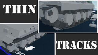 How to use Thin Tracks/Treads? (original design by zachman_248) | Plane Crazy