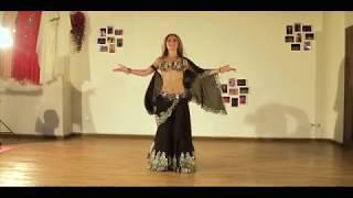 Alla Vatc crazy drum solo dance during bellydance party performance