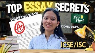 How to write a perfect essay ? | Which essay to attempt ! | ICSE/ISC Boards #icse #isc (Part 1)