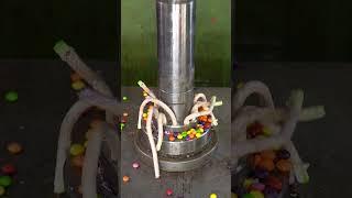 Reeses Chocolate Vs. Hydraulic Press 🫣 #hydraulicpress #satisfying #candy #crushing #asmr