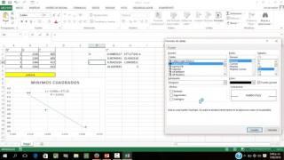 MINIMOS CUADRADOS EXCEL